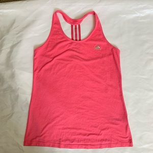 Women’s Pink Adidas Racerback Tank Top